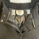 Talbots 100% Italian Wool Black Pants Made in USA Fully Lined Trouser Size 4P Photo 1