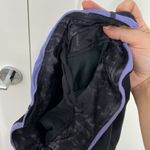 Lululemon Size 8 Black, Purple Crop Ruffle Ankle Trim Leggings with Zip Pocket Photo 9