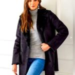 Karen Kane  black faux fur and vegan suede black jacket, Pockets. Size Medium. Photo 2