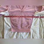 English Factory Oversized Pink V-neck Sweatshirt Poplin Dress Preppy - XS Photo 6
