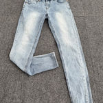 Barbell‎ Apparel Jeans Womens 25x29.5 Blue Light Wash Slim Skinny Stretch Denim Size 25 Photo 0