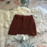 AYA MUSE Rever Knit Mini Skirt In Brick Red Size M Photo 5