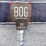 BDG Womens 27 Dark Wash O-Ring Belted High Rise Bootcut Crop Jeans Retro Photo 7