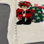 VTG ‘93 Marisa Christina Classics Sz: M Teddy Bear Embellished Christmas Sweater Red Size M Photo 3