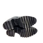 BP Marley Faux Leather Front Zip Croc Embossed Platform Bootie Black Size 9 M Photo 5