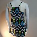 Luxe  Blue, White, Green, & Yellow Tank Top (Small) Photo 3