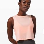 Lululemon  Cut Back Cropped Pima Cotton Tank in Ballet Slipper Pink Photo 0