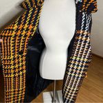 Anthropologie NVLT Millie Orange Multi Plaid Tweed Mid Length Coat Wool NEW Photo 5