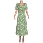 Likely  Alisa Cut-Out Floral Midi Dress, Ivory/Green, 4 (US) Photo 11
