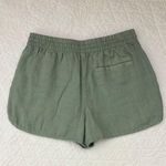 Club Monaco  Green Linen Jog Shorts Photo 2