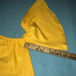 UNBRANDED off shoulders bright yellow butterfly sleeves crop top NEW size M Size M Photo 5