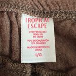 Tropical Escape Tropical Escapes Womens Maxi Dress Swimsuit Coverup Grecian Style Brown Large Photo 10