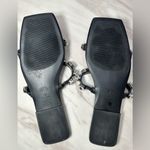 ZARA EMBELLISHED FLAT LEATHER SANDALS Photo 5