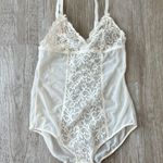 Womens White Lace Lingerie Bodysuit Photo 0