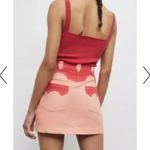 Urban Outfitters BDG Western Cowgirl Orange Red Mini Skirt Size S Photo 2