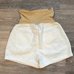 Luxe  Essentials Denim Maternity Shorts Photo 2