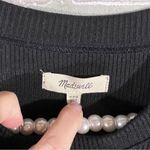 Madewell  Long Sleeve Pocket Tee Dress in Black Size XXS Photo 9