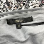 Y2K Sequin Skater Dress Size Medium Party Disco Glam Evening Nightout Showgirl Silver Photo 6