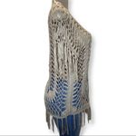 Say What? Questions by Say What Size Medium Crochet Tunic with Fringes. Preowned Photo 1