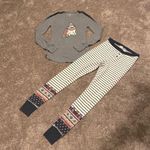 Old Navy  Christmas Dog Print Long John Pajama Set SIZE S/XS Photo 0