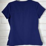 Jaanuu NWOT Navy Blue Scrub Top Size Small Photo 3