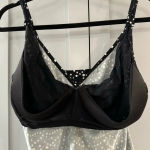 Jantzen  Black &‎ White Polka Dot Tankini Top with Built in Support Bra sz 34D/DD Photo 3