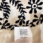 J.Crew Floral Embroidered Strapless Dress Ivory Blue MODAL Size 10 Photo 12