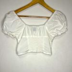 Princess Polly Cream Puff Sleeve Fairy Babydoll Blouse Women’s Size 2 Photo 3