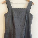 Due Per Due Veste Dress Womens Sz 8 100% Silk Black Eyelet Lace Sleeveless BodyC Photo 1
