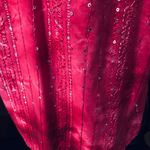 Dress Barn Ladies Pinkish/Red Cap Sleeve Sequenced Top Photo 5