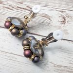 Vintage Clip On Earrings Pretty Cluster Photo 5