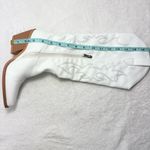 White Western Cowgirl Faux Leather Boots Size 5 Photo 11