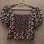 ZARA Womens Coquette Top XL Y2k Dark Romantic Coquette Floral Feminine Dainty Photo 1