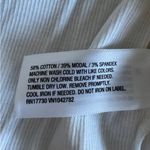 Target A New Day NWT Women's White Ribbed V-Neck Long Sleeve Shirt Top Size M Photo 5