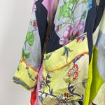 Johnny Was NWOT  100% Silk Floral Patchwork KIMONO Floral Jacket Coat Boho Sz S Photo 4