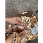 NWT ANIYE BY Malu Mini Dress Strapless Metallic Gold Womens M Circle Skirt Party Size M Photo 13