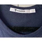 T by Alexander Wang Overlap MIDI Dress Blue Photo 4