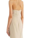 Rumer Estelle Halter Maxi‎ Dress Size M Tan Size M Photo 10
