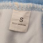 Blue White Ruffle Bandeau Beach Sports Bra Bikini Bralette Swim Top S Small Photo 5