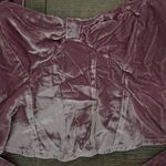 Free People  Bridgette Velvet Blouse in Mauve Photo 4