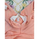 Vintage Peach Zip Up Duster House Dress Otters Howdy Partner Novelty Print Pink Size M Photo 6