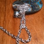 Abalone Shell Sterling Silver Dragonfly Pendant Stainless Steel Necklace Photo 8