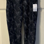 Xersion NWT Black Geometric Women’s Leggings Medium Photo 0