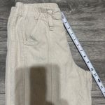 Angel Kiss  Women Corduroy Cargo Pants Beige Elastic Waist Wide Leg Size 7/28 Photo 7