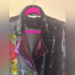 Soft Surroundings  Lisette Floral Velvet Burnout Chiffon Tunic Length Jacket M Photo 7