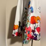 NWT Dolcezza White Mutilcolor Floral Button Down Jacket with pockets size XXL Photo 3