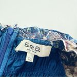 NEW Sea New York Women’s Rosita Cotton Puff Sleeve Smocked Dress Blue Size XXS Photo 6
