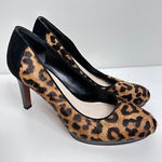 Franco Sarto Shoes Womens High Heel Pumps Animal Print Size 7 Calf Hair Photo 0