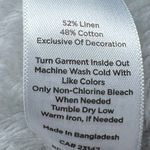 Talbots Elastic Waist Shorts Womens 12 Navy Blue Embroidered Hem Drawstring Photo 3