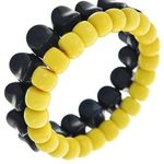 STACKABLE NAVY YELLOW STRETCH BRACELETS Blue Photo 0